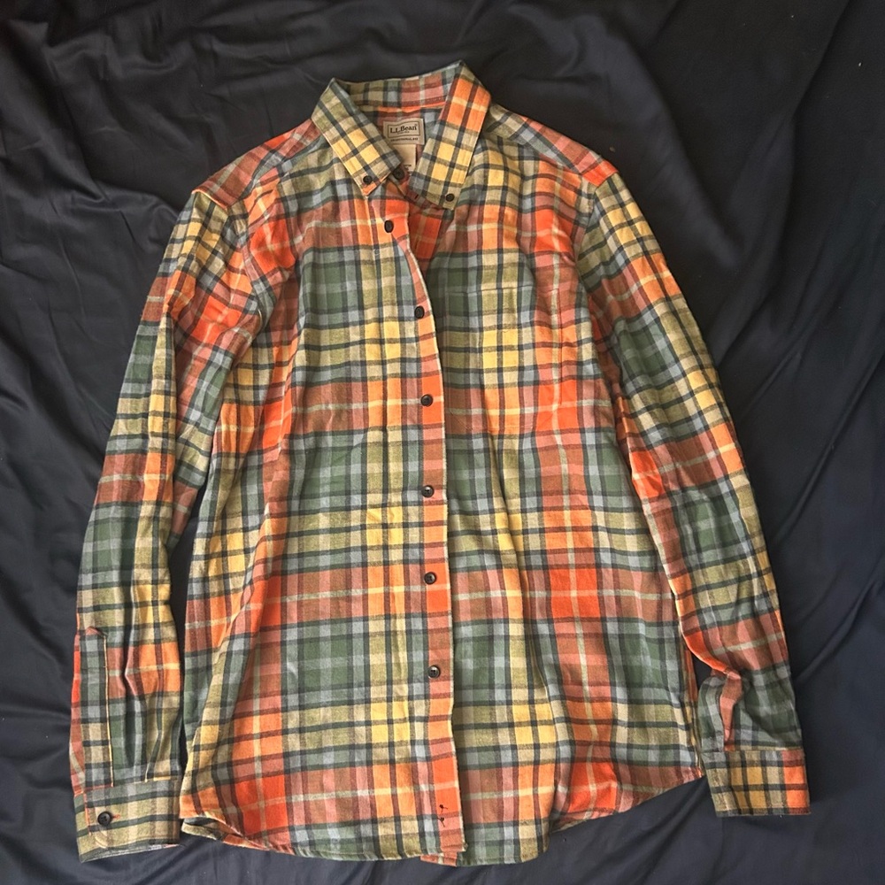 L.L. Bean Multicolor Plaid Shirt